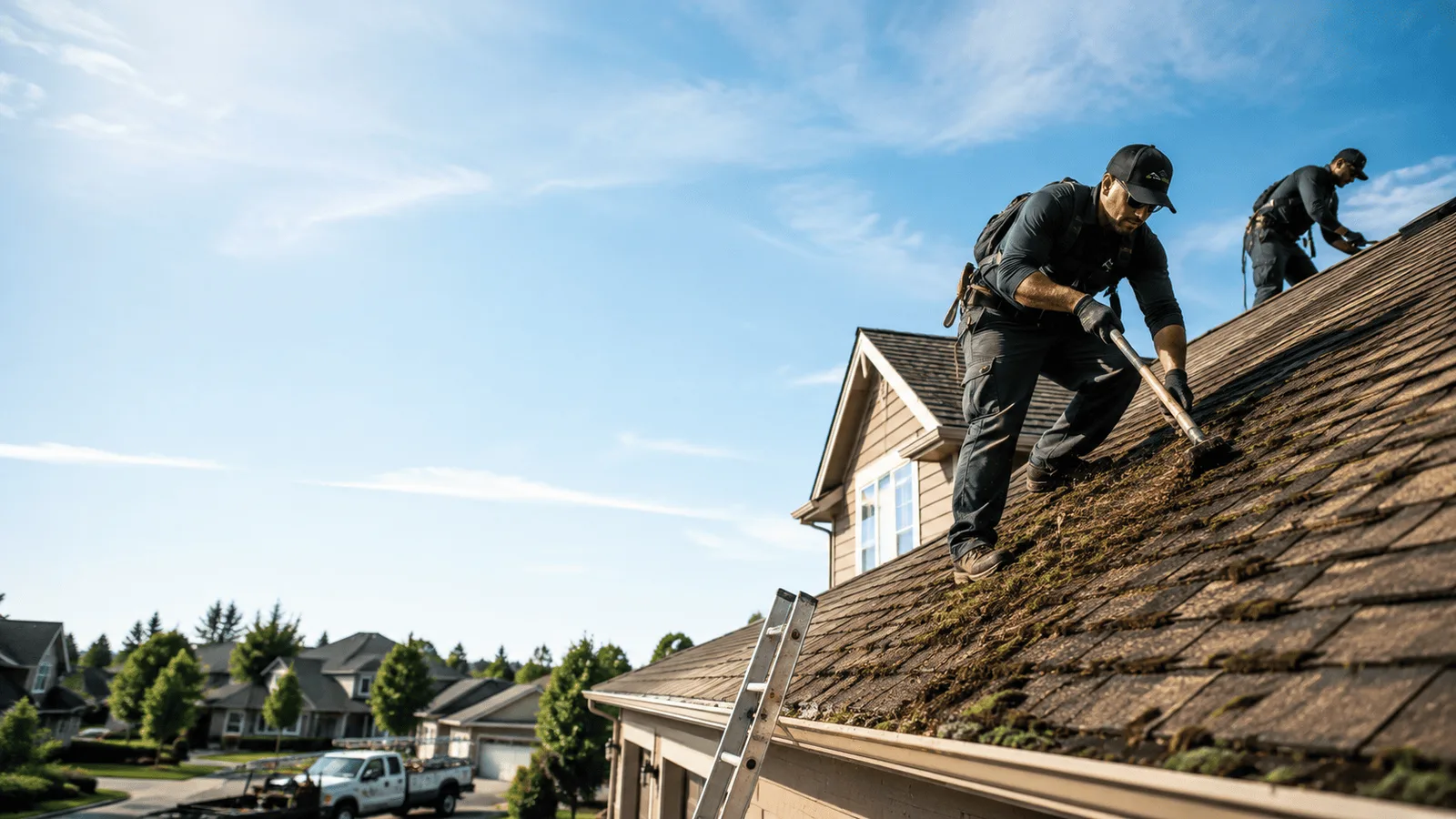 Roof Moss Removal in Sherrard, IL near me